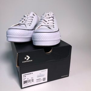 Platform white converse